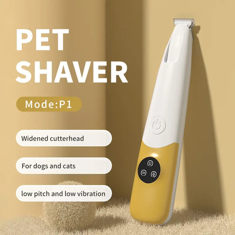 Summervibes Petlovers Rechargeable Pet Hair Trimmer Kit, Pet Paw Trimmer, Cordless Quiet Dog Trimmer for Grooming with LED Light, Small Dog Grooming Clippers for Dogs & Cats, Pet Grooming Tool,Waterproof, Low Noise Pet Shaver