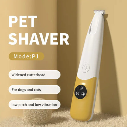 Summervibes Petlovers Rechargeable Pet Hair Trimmer Kit, Pet Paw Trimmer, Cordless Quiet Dog Trimmer for Grooming with LED Light, Small Dog Grooming Clippers for Dogs & Cats, Pet Grooming Tool,Waterproof, Low Noise Pet Shaver